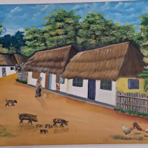 Cuadro decorativo casas