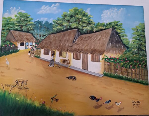 Cuadro decorativo casas